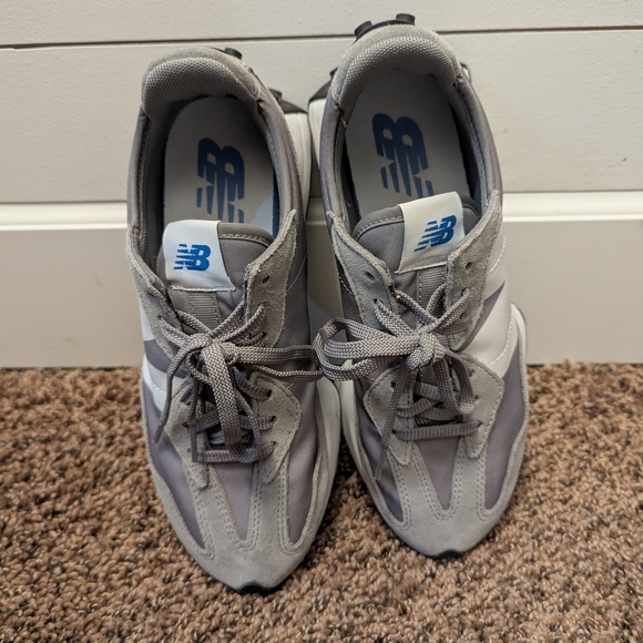 New Balance Women's Gray and White Athletic Sneakers - Picture 3 of 5